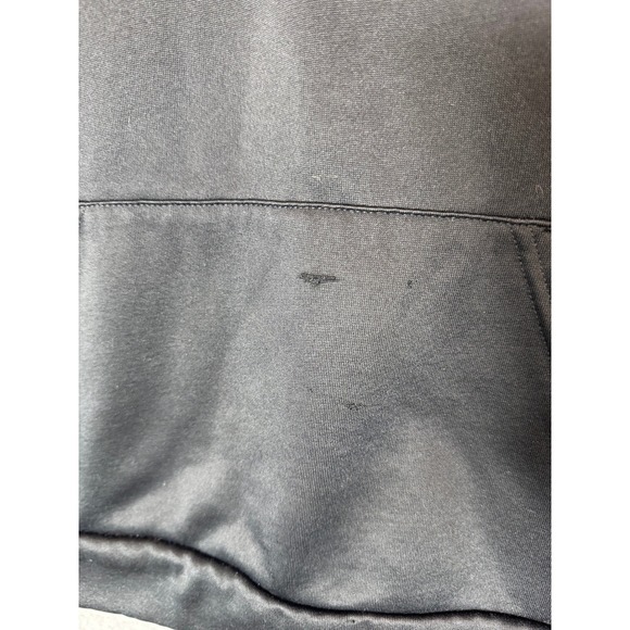 Under Armour Hoodie Pullover Fleece Lined Activewear Black Red YLG/JG - Picture 2 of 12